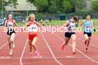 Womens Under-17s 100 metres, 2023 North Eastern Track and Field Champs., Middlesbrough Sports Village, Middlesbrough. Photo: David T. Hewitson/Sports for All Pics